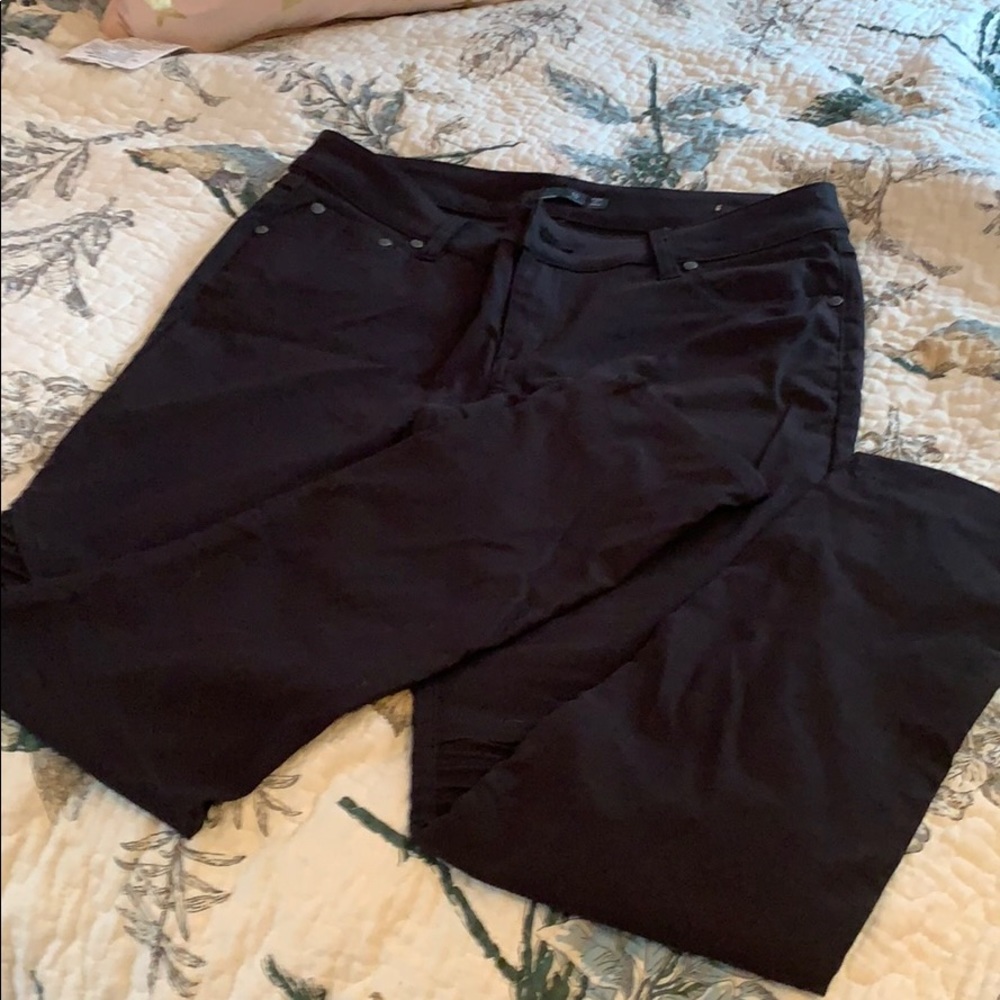 NWOT Prana Rider Black Jeggings sz 10 short